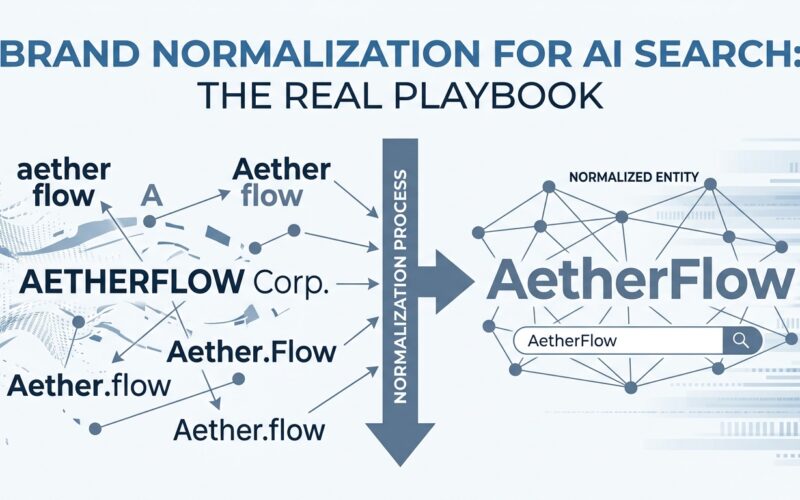 Brand Normalization for AI Search: The Real Playbook