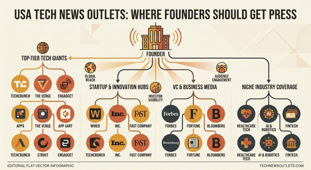 TechNewsOutlets.com USA: Where Founders Should Get Press