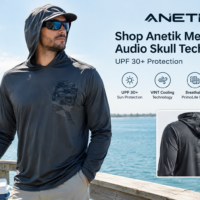 Shop Anetik Men’s Audio Skull Tech Hoody | UPF 30+ Protection