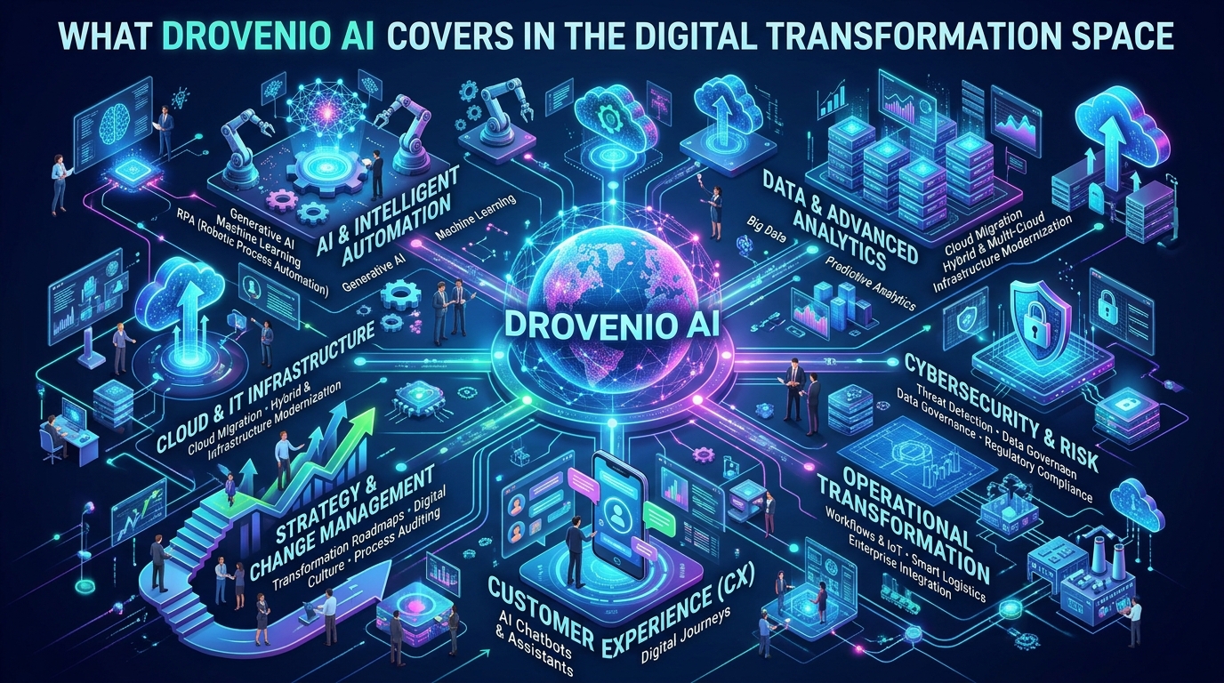 What Drovenio AI Covers in the Digital Transformation Space