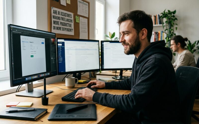 Are AI Assistants Making Freelancers More Productive or More Dependent?
