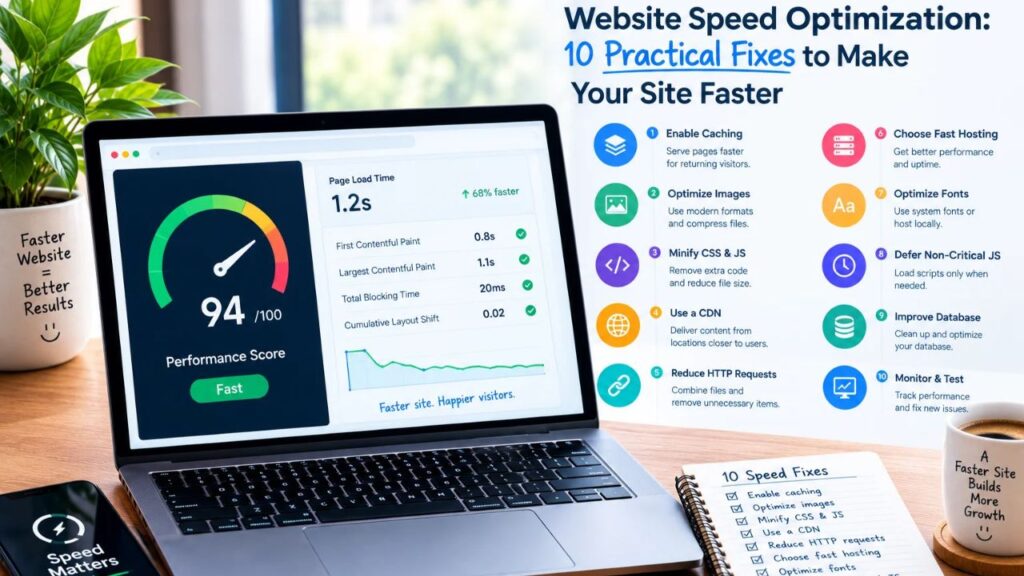 Website Speed Optimization: 10 Practical Fixes to Make Your Site Faster