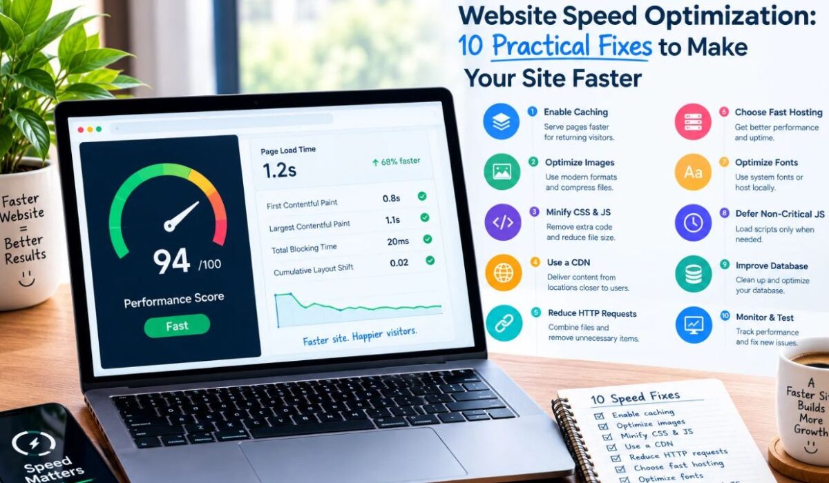 Website Speed Optimization: 10 Practical Fixes to Make Your Site Faster